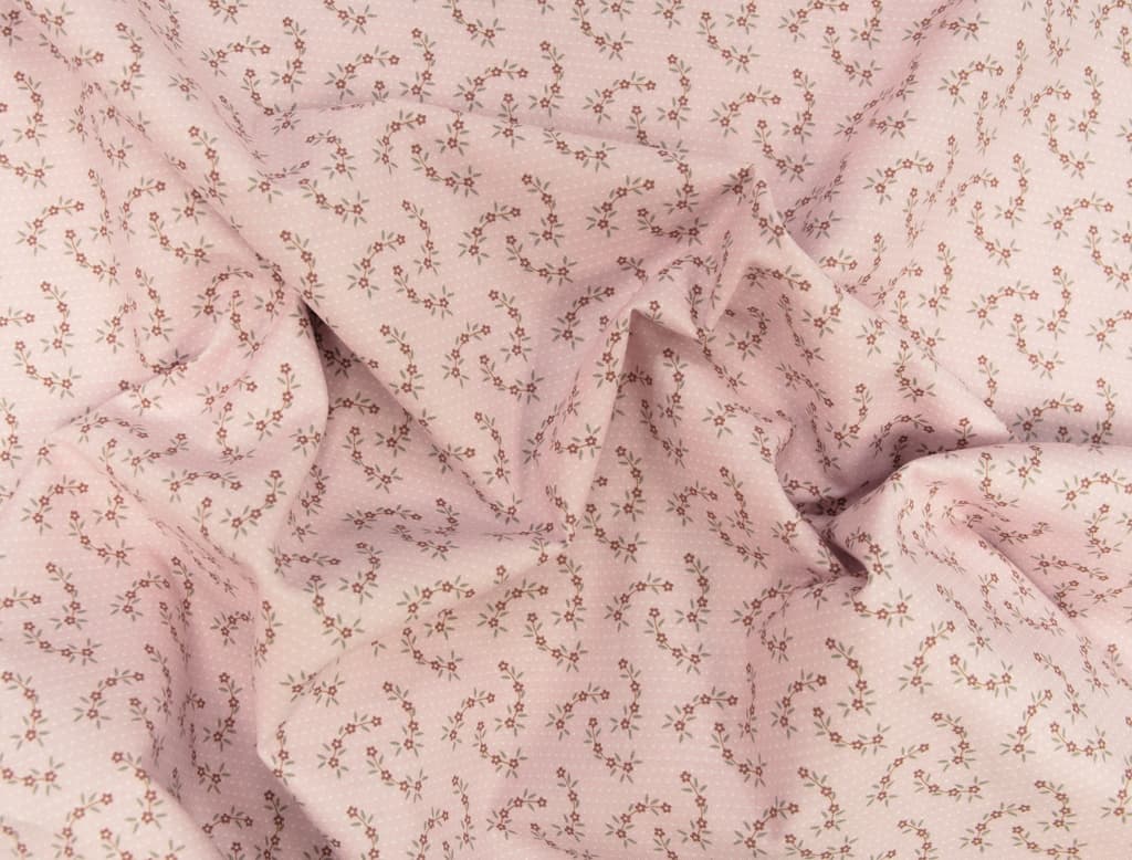 Ткань Gütermann With Love (розовый/мелкий горох и цветы) - №1