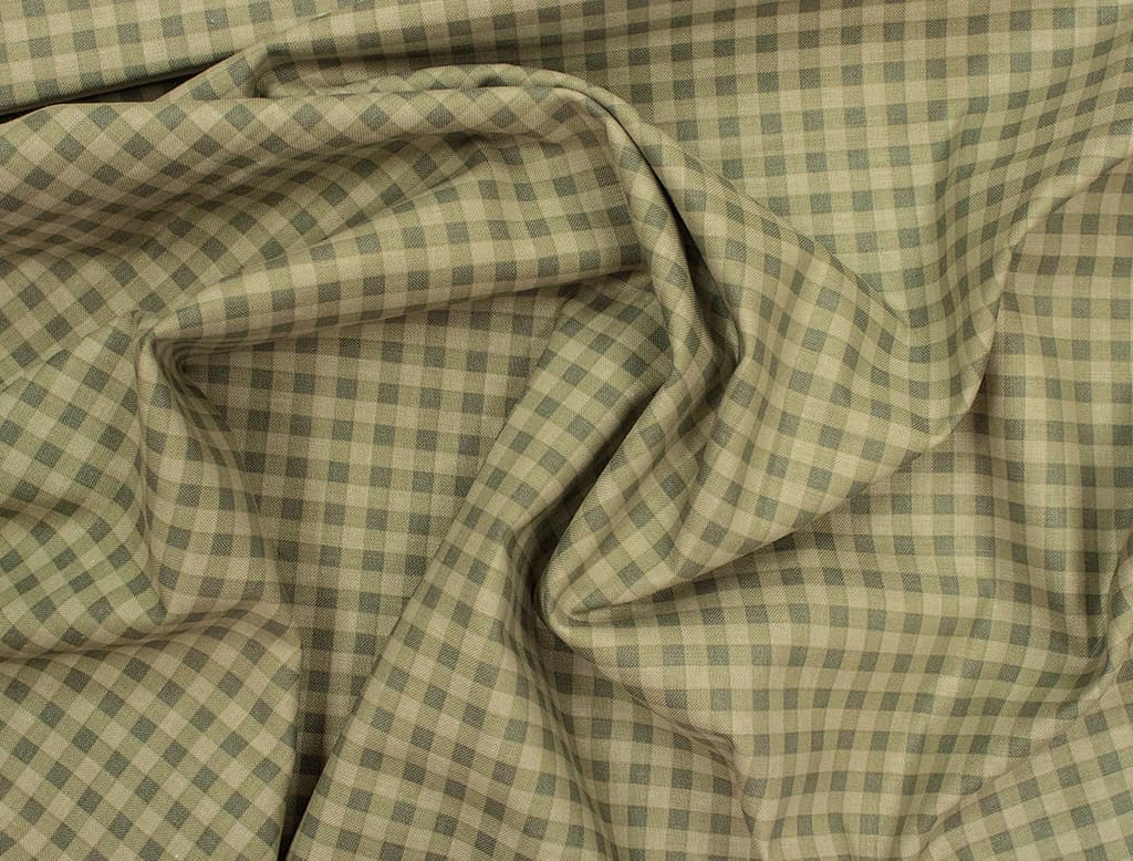 Ткань Gütermann Country Chic Cottage (зеленый в клетку) - №1