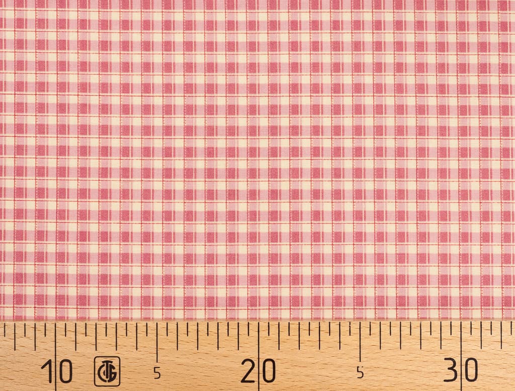 Ткань Gütermann Lizzy's Garden (красный в клетку)