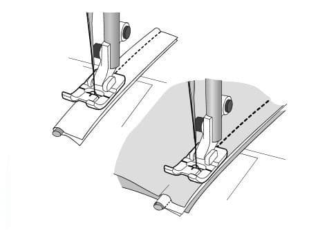 Лапка для вшивания канта - №1