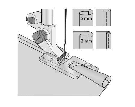 Лапка для узкой подрубки шириной 5 мм - №1