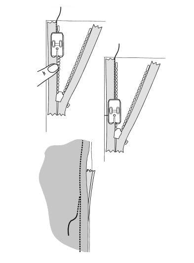 Лапка для потайной молнии - №1