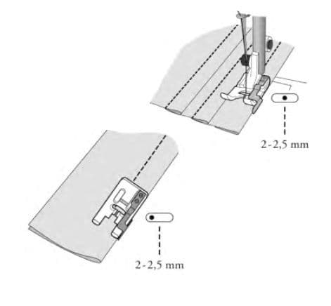 Лапка для отстрочки по краю - №1