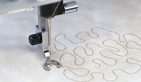 Скользящая открытая лапка для простегивания - №1