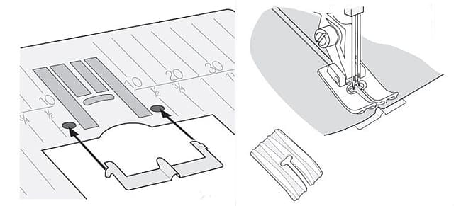 Лапка для защипов со специальной пластиной - №2