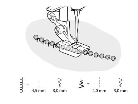 Прозрачная лапка для бисерной нити 2-3мм - №1