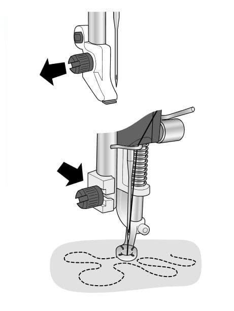 Закрытая пружинная лапка для простегивания - №1