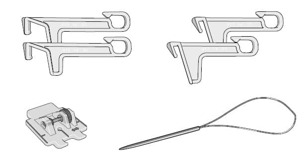 Набор с прижимной лапкой для нашивания пряжи - №2