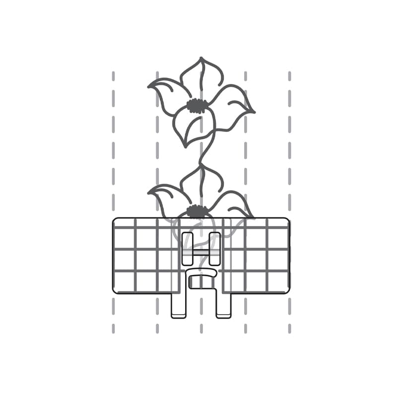 Лапка для декоративных строчек с мультинаправителем - №2