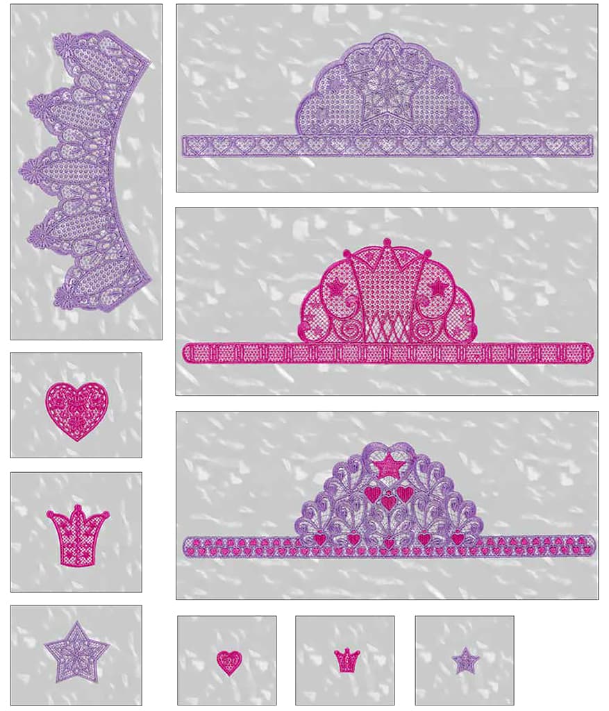 CD с дизайнами Husqvarna 295: Tiaras and Crown