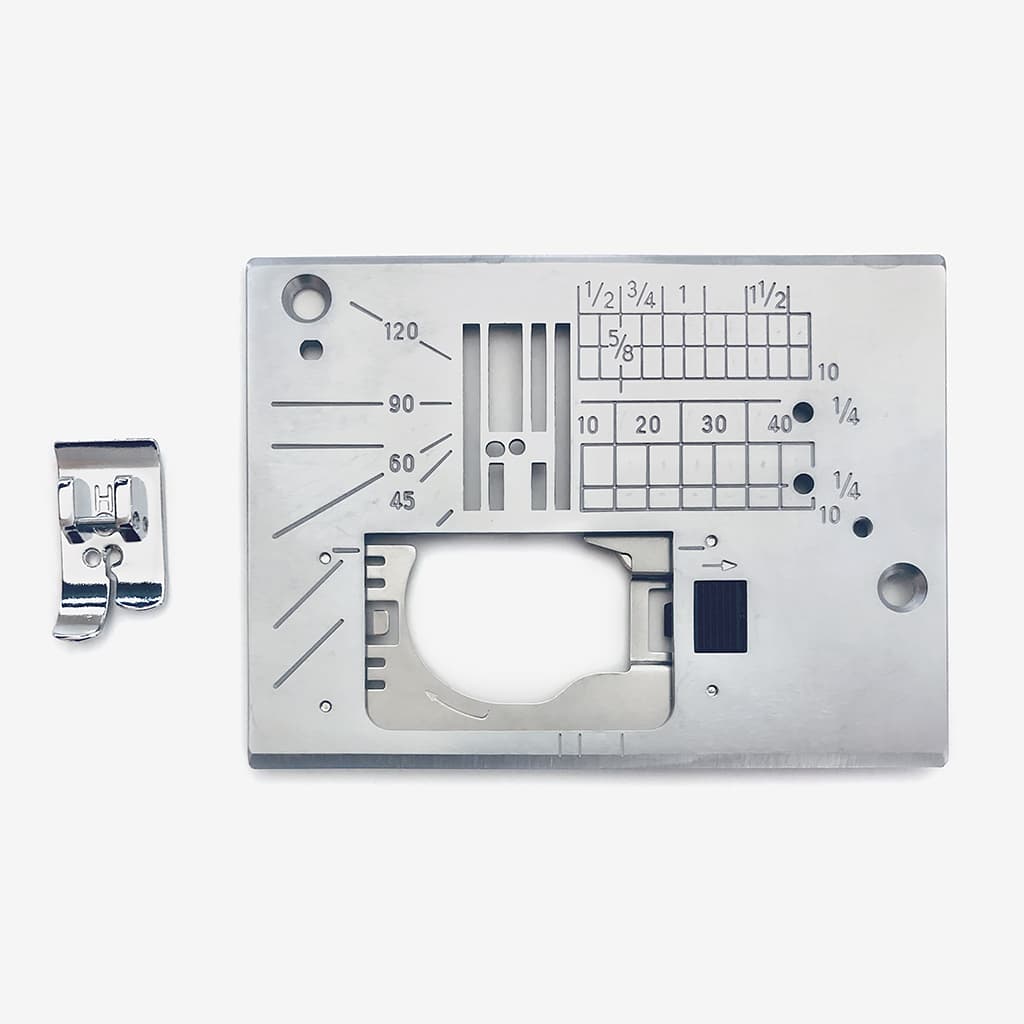 Игольная пластина и лапка для прямой строчки для Janome 3160, 11000, Family 6300, Janome 740DC*, 780DC*