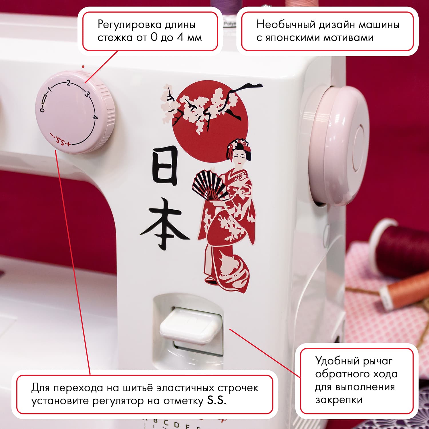 Электромеханическая швейная машина Janome 1820s - №4