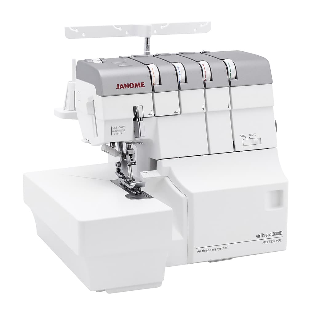 4-x (3, 2-x) - ниточный оверлок с пневматической заправкой Janome AirThread 2000D Professional