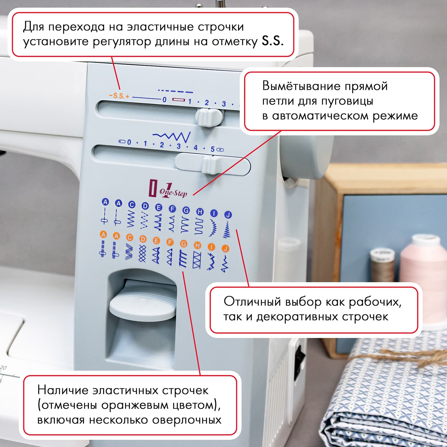 Электромеханическая швейная машина Janome 5519 - №2