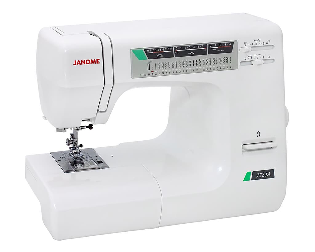 Электромеханическая швейная машина Janome 7524A (с жестким чехлом)