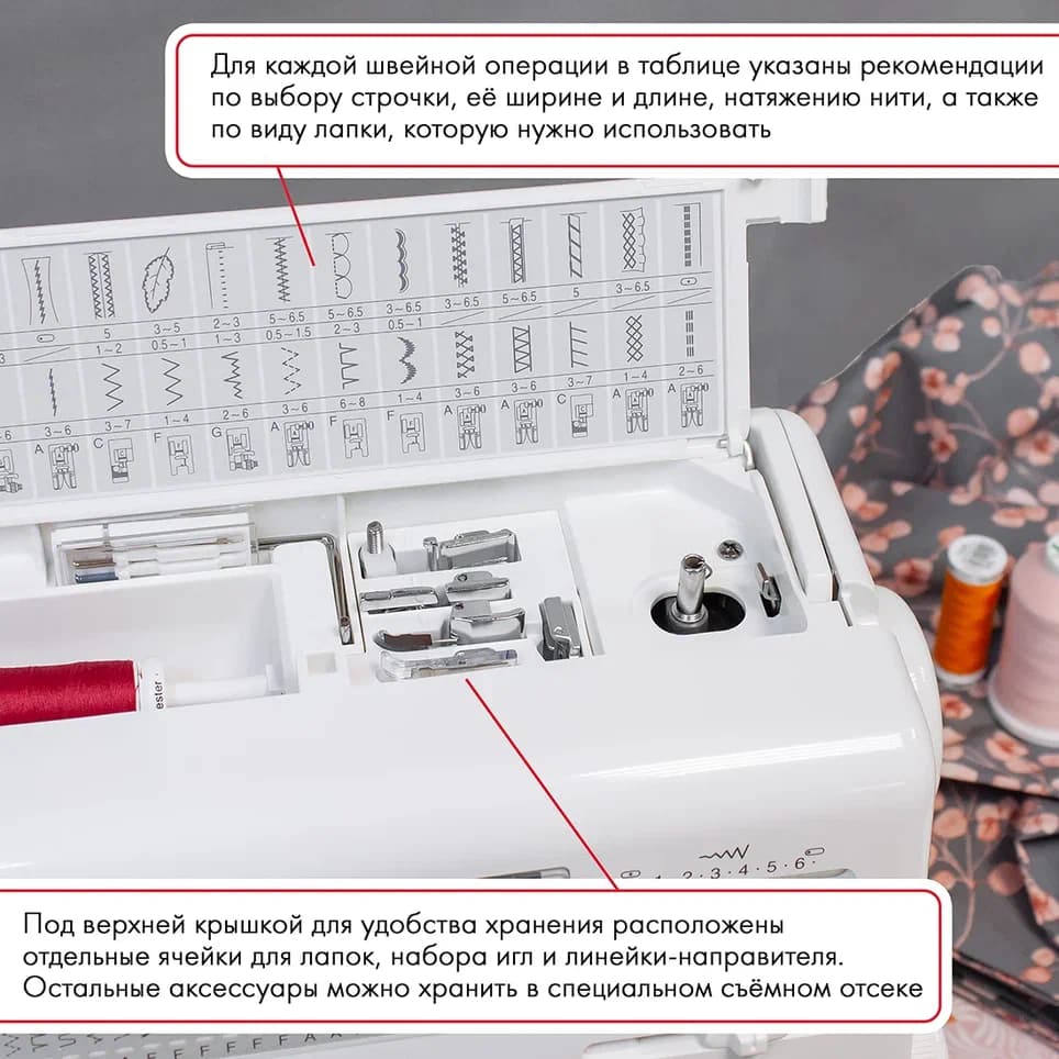 Электромеханическая швейная машина Janome 7524E (с жестким чехлом) - №5