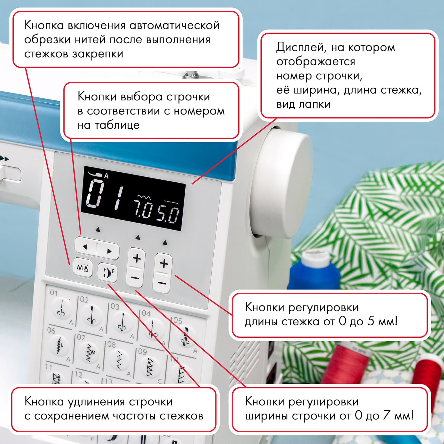 Швейная машина с микропроцессорным управлением Janome Sewist 780DC - №2