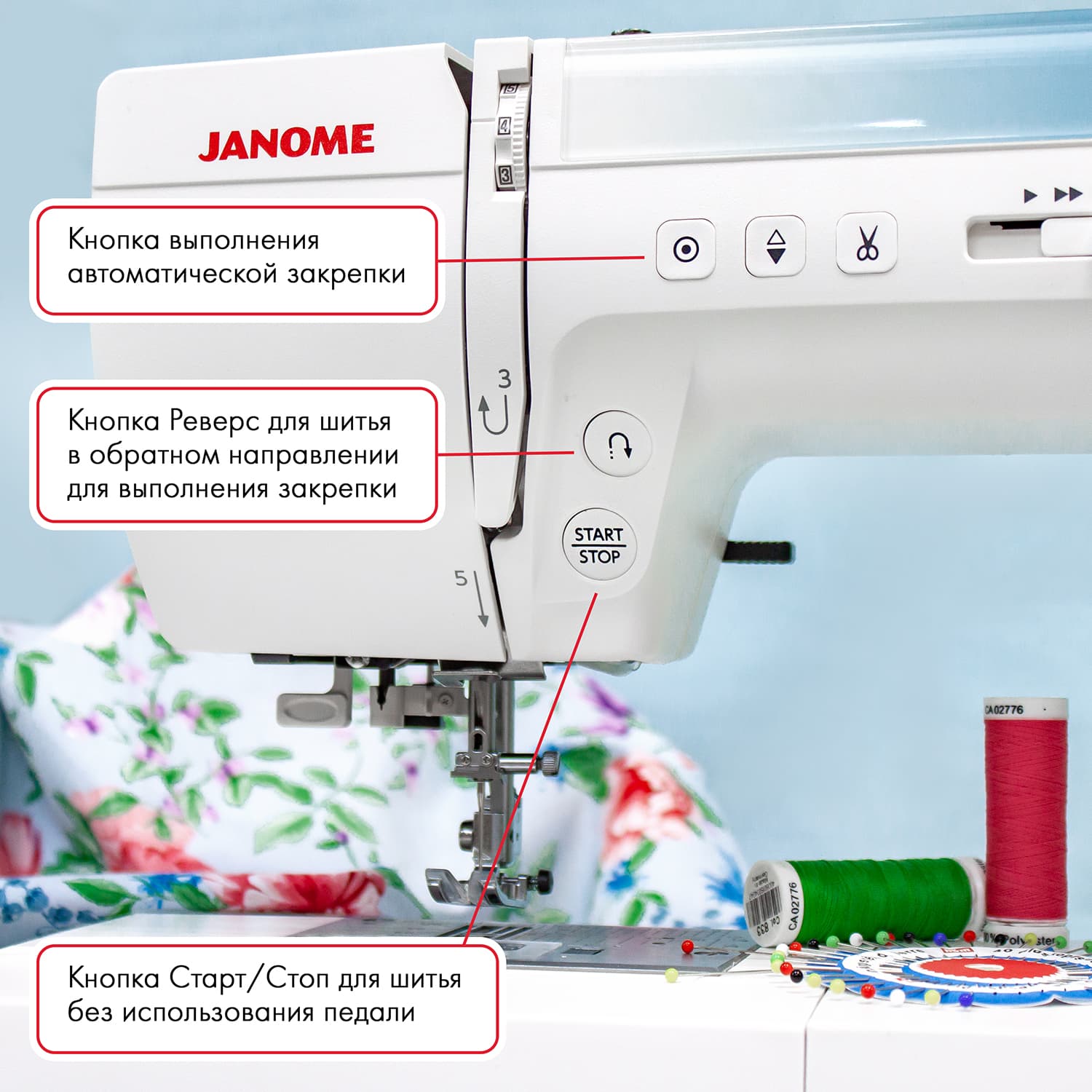 Швейная машина с микропроцессорным управлением Janome Sewist 780DC - №4