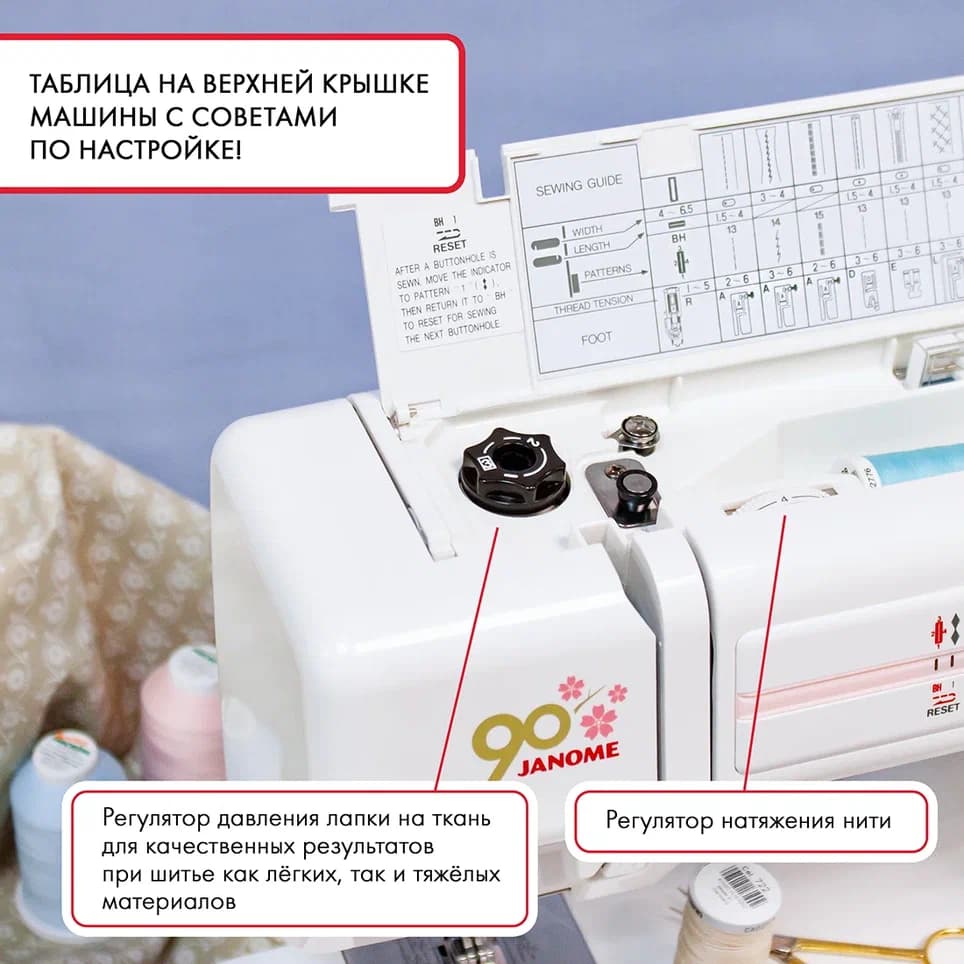 Электромеханическая швейная машина Janome 90A - №4