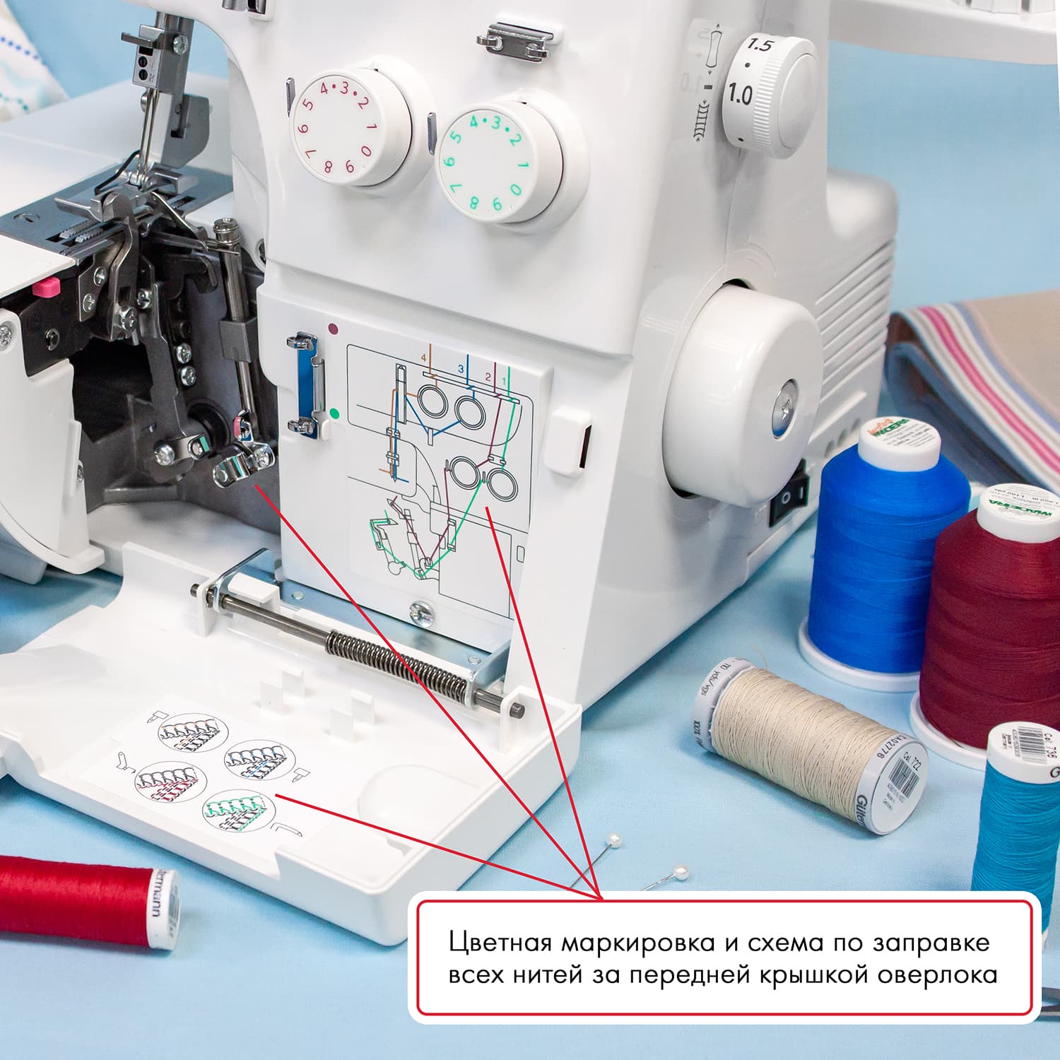 4-x (3-x) - ниточный оверлок Janome T-34 - №3