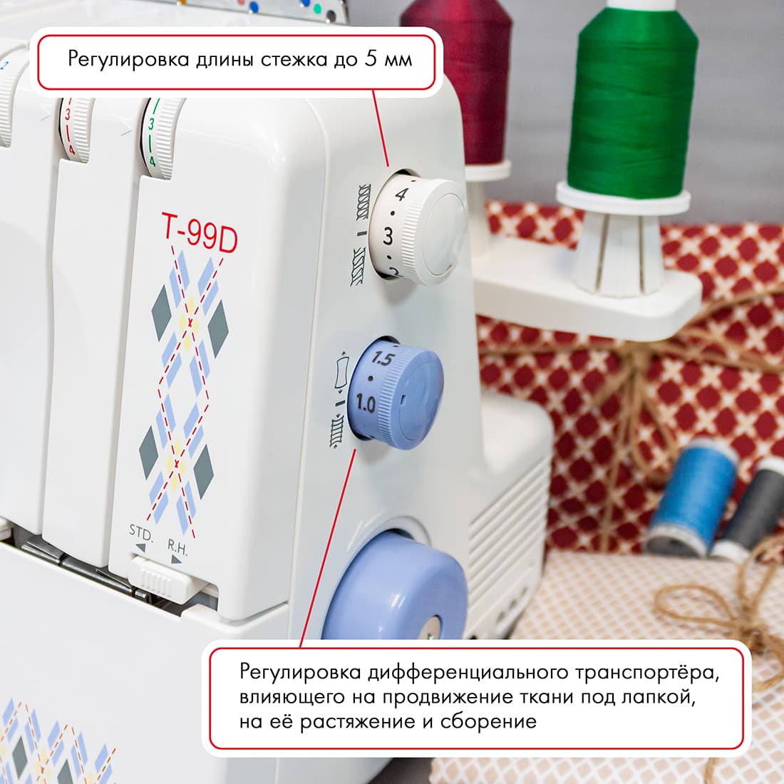 4-x (3, 2-x) - ниточный оверлок Janome T-99D - №6