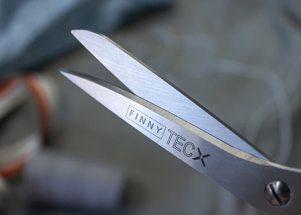 Ножницы FINNY Tec X 22 см раскройные для стекловолокна и карбона, одно зубчатое лезвие - №3