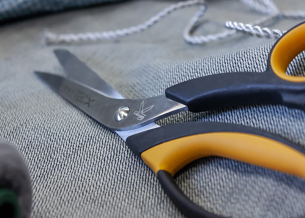 Ножницы FINNY Tec X 22 см раскройные для стекловолокна и карбона, одно зубчатое лезвие - №5