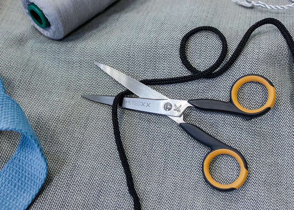 Ножницы FINNY Tec X 15 см прямые для кевлара и стекловолокна, два зубчатых лезвия - №2