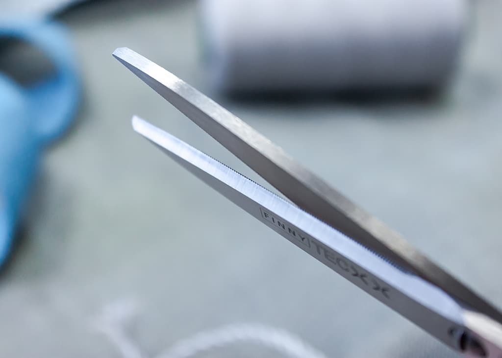 Ножницы FINNY Tec X 15 см прямые для кевлара и стекловолокна, два зубчатых лезвия - №3