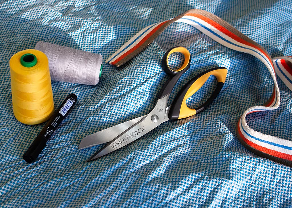 Ножницы FINNY Tec X 28 см для тяжелого кевлара и стекловолокна, два зубчатых лезвия - №2