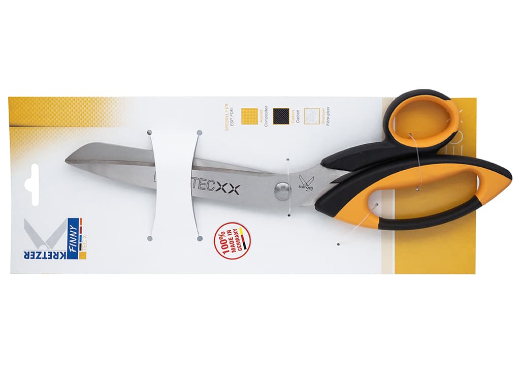 Ножницы FINNY Tec X 31 см усиленные для кевлара и стекловолокна, два зубчатых лезвия - №1