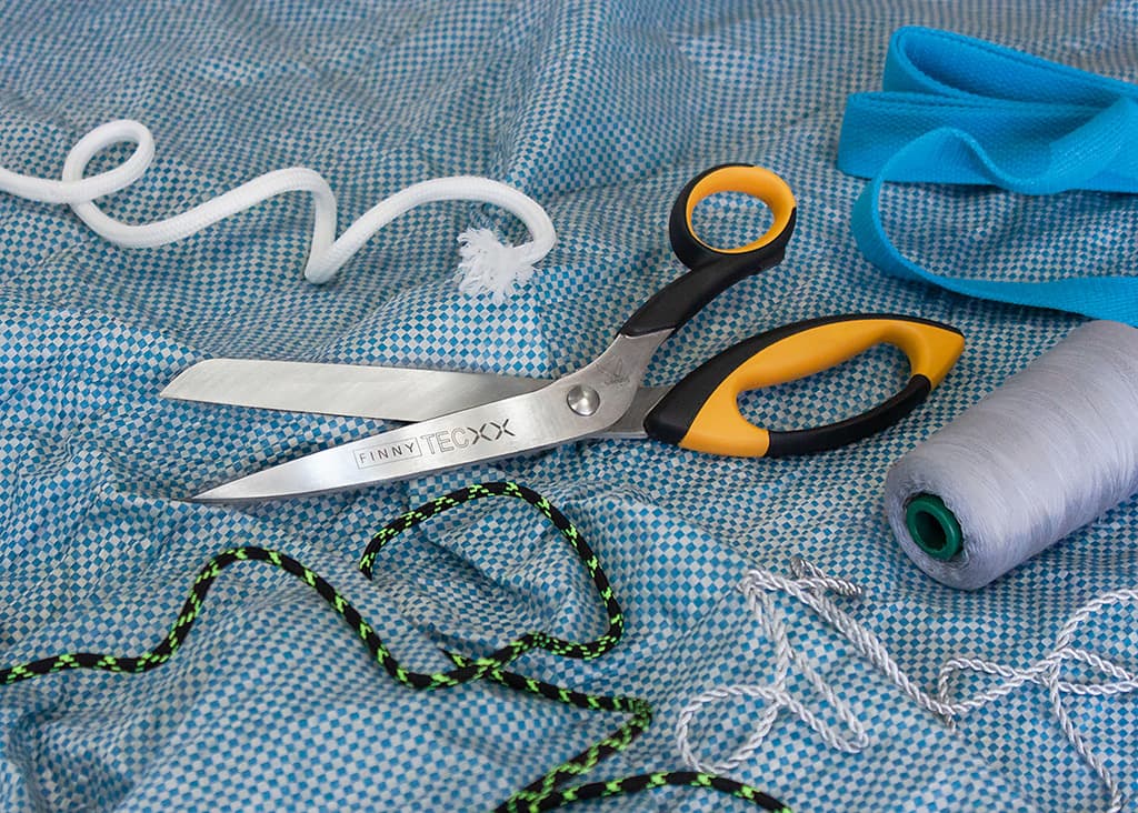 Ножницы FINNY Tec X 31 см усиленные для кевлара и стекловолокна, два зубчатых лезвия - №2