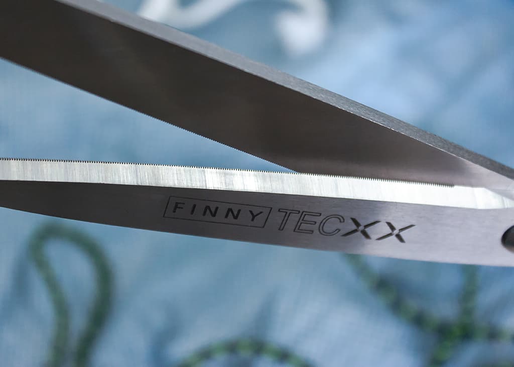 Ножницы FINNY Tec X 31 см усиленные для кевлара и стекловолокна, два зубчатых лезвия - №3