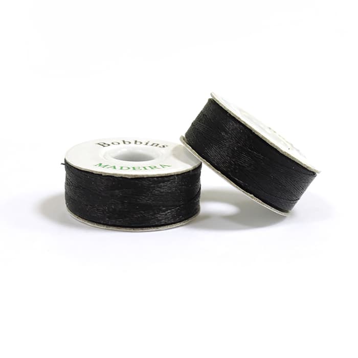 Нитки Madeira Bobbins №150 (120м на шпуле) 50 шт черные - №1