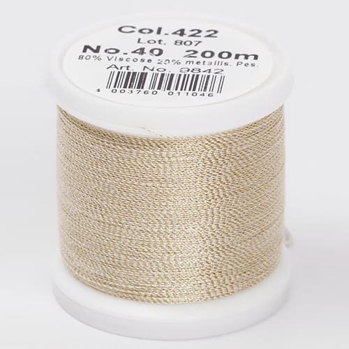 Madeira Metallic №40 200м цвет 422
