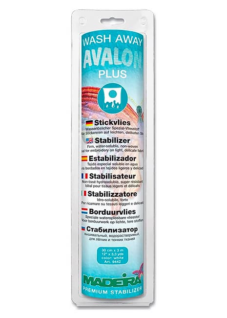 Мadeira Avalon Plus (30см х 3м) Стабилизатор водорастворимый для легких и тонких тканей.
