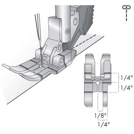 Лапка для пэчворка с разметкой 1/4 дюйма IDT - №1