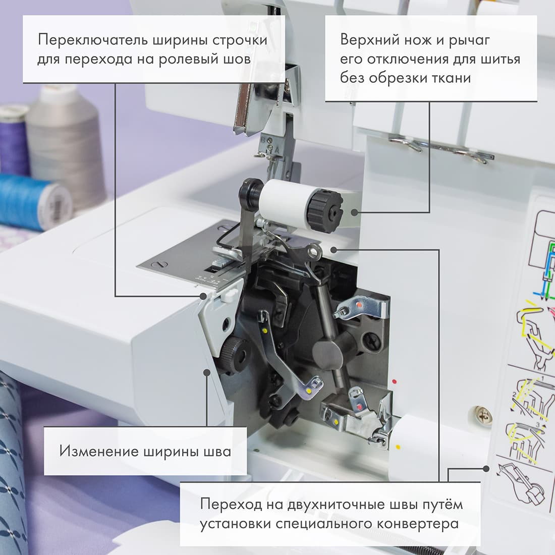 4-x (3, 2-x) - ниточный оверлок Pfaff Hobbylock 2.0 - №6