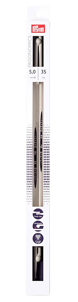 Спицы эргономичные Prym Ergonomics 35см/5,0мм (2шт)