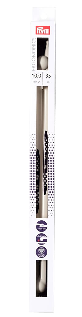 Спицы эргономичные Prym Ergonomics 35см/10,0мм (2шт)
