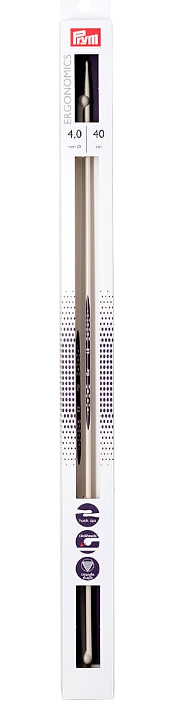 Спицы эргономичные Prym Ergonomics 40см/4,0мм (2шт)