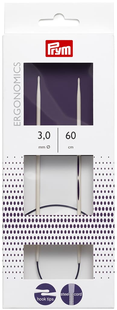 Спицы круговые эргономичные Prym Ergonomics 60см/3,0мм
