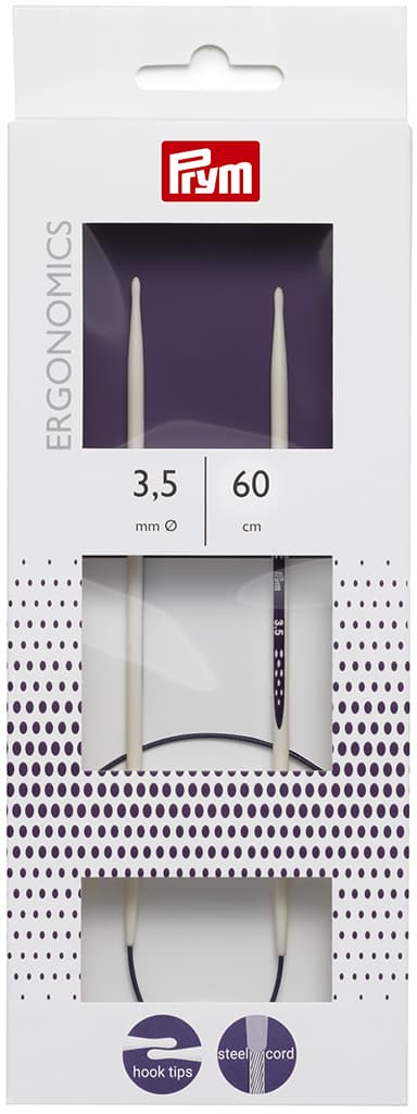 Спицы круговые эргономичные Prym Ergonomics 60см/3,5мм