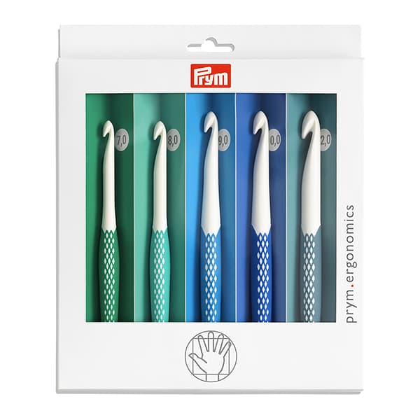 Набор крючков для вязания Prym Ergonomics 7,0-12,0мм (5шт)