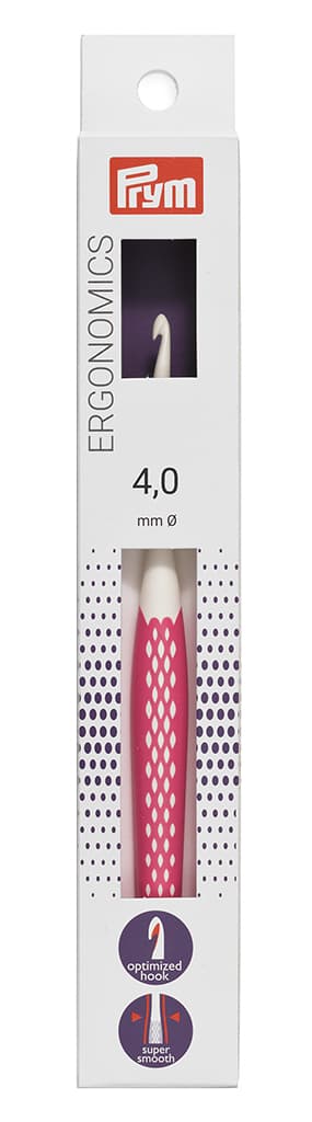 Крючок для вязания эргономичный Prym Ergonomics 4.0мм/16см