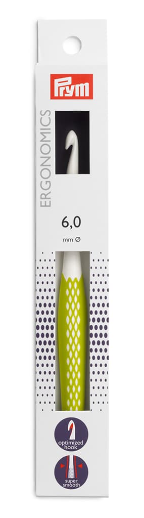 Крючок для вязания эргономичный Prym Ergonomics 6.0мм/17см