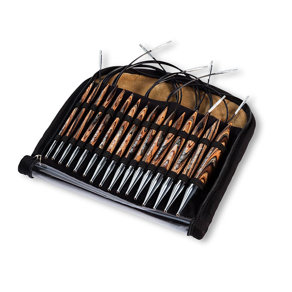 Набор съемных деревянных спиц 4.0-10.0 и лески 60-120см - №1