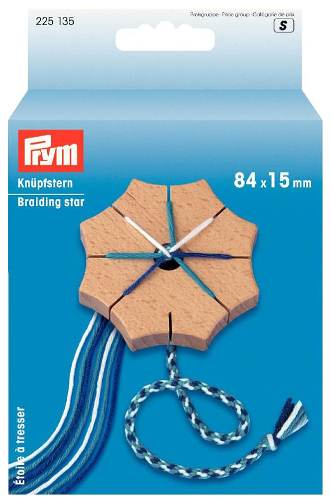 Звезда для плетения шнура "Кумихимо" 85х15мм