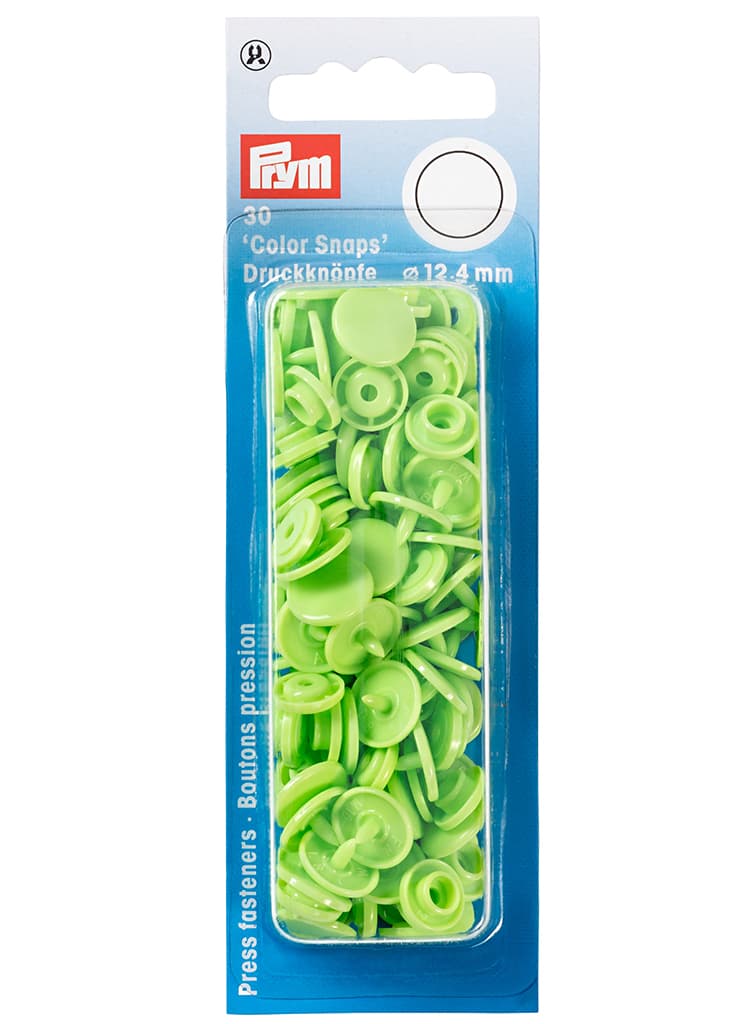 Кнопки "Color Snaps" круглые цвет зеленого яблока
