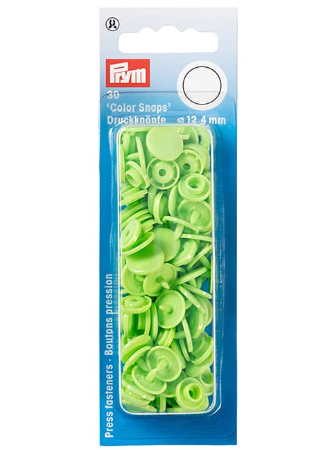 Кнопки "Color Snaps" круглые цвет зеленого яблока